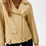 Oversize Faux Leather Biker Jacket - Image 4
