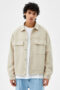 Faux Suede Jacket With Pockets