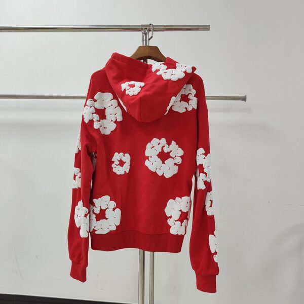 DENIM TEARS cotton wool sweatshirt hoodie couple high street trend sweatshirt Cross-border heavyweight 450g - Image 3