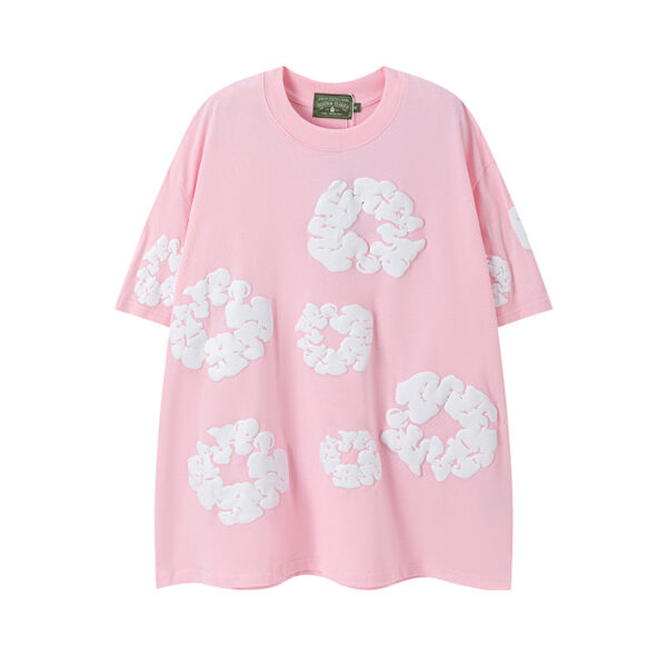 Denim Tears Rep T-Shirts – Unisex Cotton Graphic Tees with Signature Cotton Wreath Print - Image 6