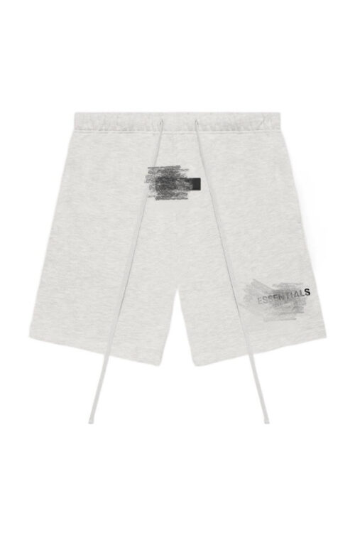 SS22  -ESS- 小标植绒印花5分短裤Sweatshort