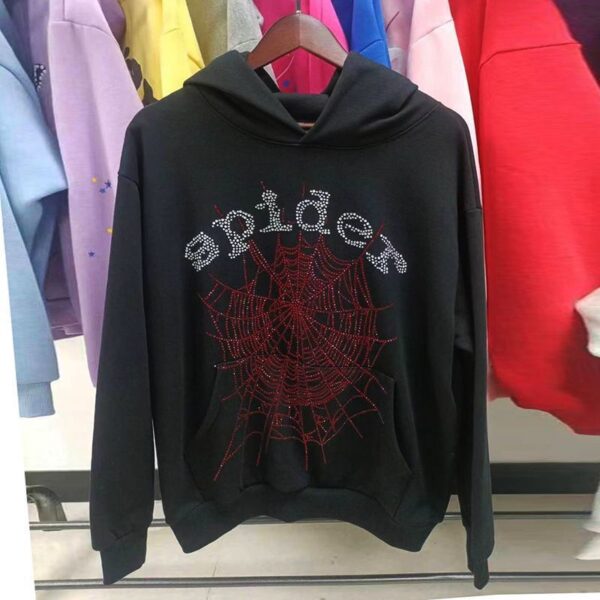 Sp5der Hoodies Heavyweight 450g Cotton Hoodie — Oversized Unisex Streetwear for All Seasons - Image 8