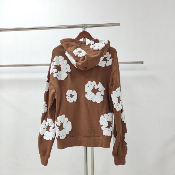 DENIM TEARS cotton wool sweatshirt hoodie couple high street trend sweatshirt Cross-border heavyweight 450g - Image 2