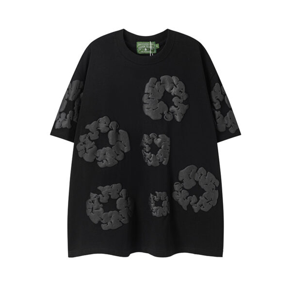 Denim Tears Rep T-Shirts – Unisex Cotton Graphic Tees with Signature Cotton Wreath Print - Image 10