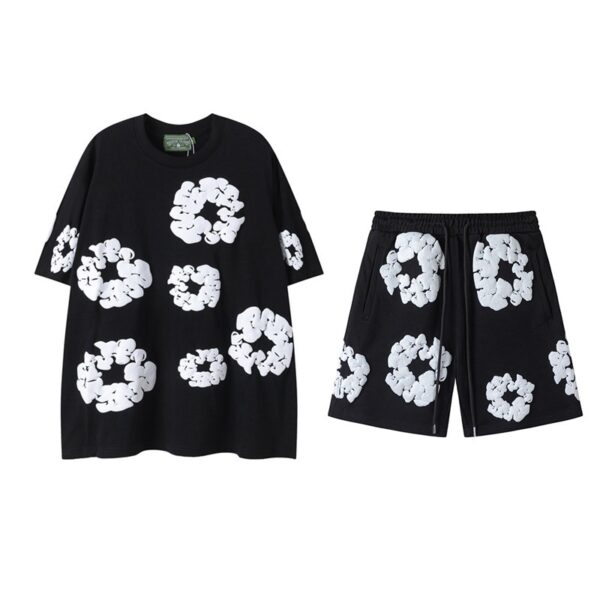 Denim Tears Rep Shorts – Unisex Graphic Cotton Wreath Streetwear Shorts - Image 25