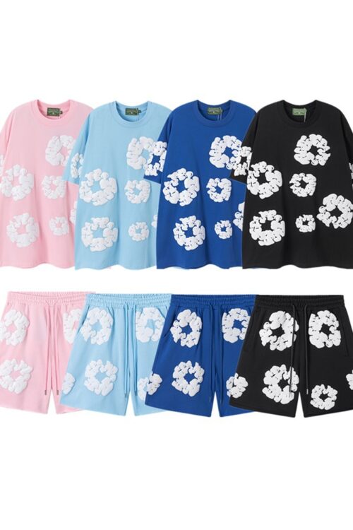 Denim Tears Rep T-Shirts – Unisex Cotton Graphic Tees with Signature Cotton Wreath Print