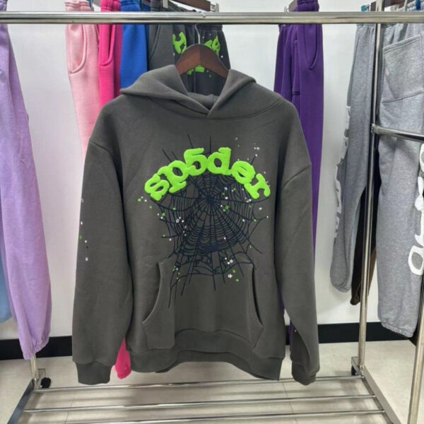 Sp5der Hoodies Heavyweight 450g Cotton Hoodie — Oversized Unisex Streetwear for All Seasons - Image 5