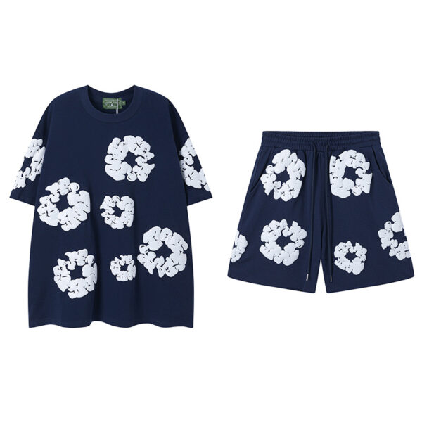 Denim Tears Rep Shorts – Unisex Graphic Cotton Wreath Streetwear Shorts - Image 28