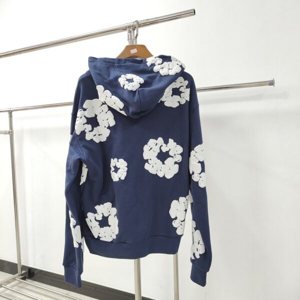 DENIM TEARS cotton wool sweatshirt hoodie couple high street trend sweatshirt Cross-border heavyweight 450g - Image 5