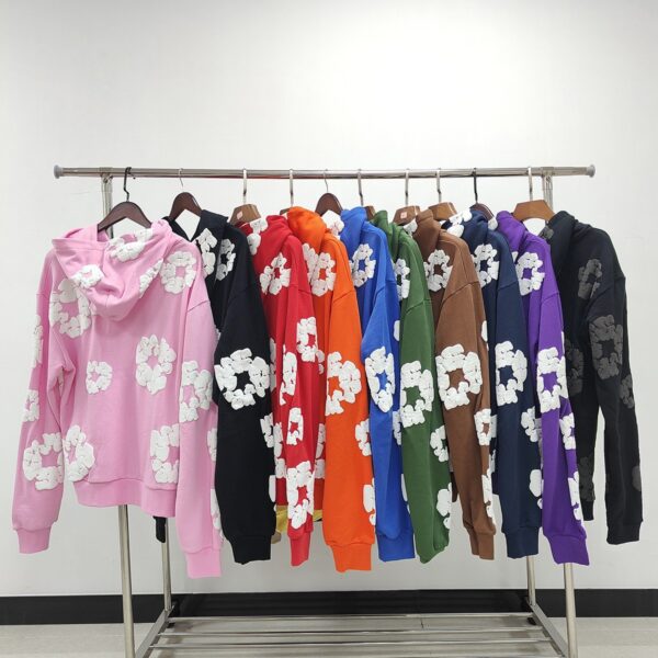 DENIM TEARS cotton wool sweatshirt hoodie couple high street trend sweatshirt Cross-border heavyweight 450g - Image 12