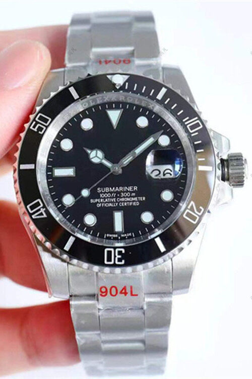 Laojia cross-border foreign trade hot-selling black water ghost blue water ghost green water ghost men&apos;s mechanical watch stainless steel belt watch batch