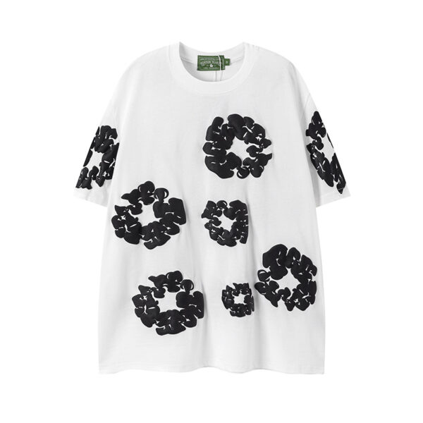 Denim Tears Rep T-Shirts – Unisex Cotton Graphic Tees with Signature Cotton Wreath Print - Image 11