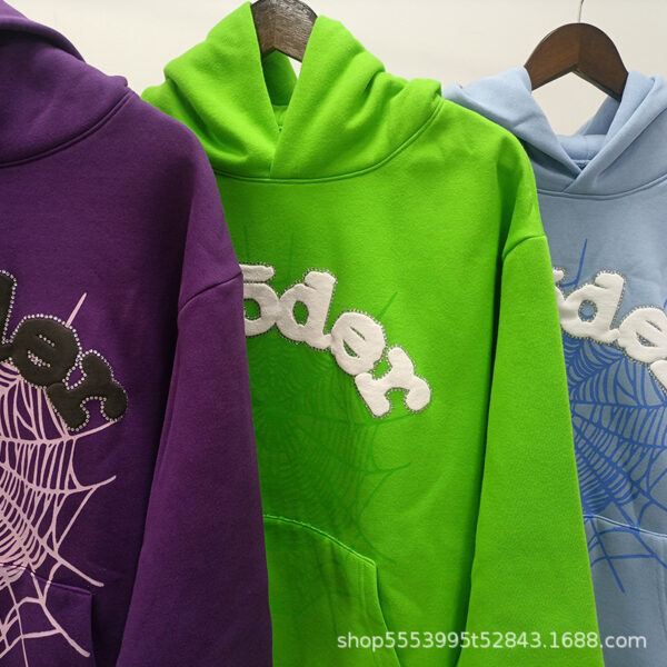 Sp5der Hoodies Heavyweight 450g Cotton Hoodie — Oversized Unisex Streetwear for All Seasons - Image 47