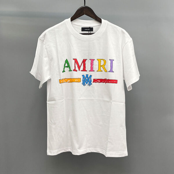 Amiri Style High Street T-Shirts | Unisex Summer Streetwear