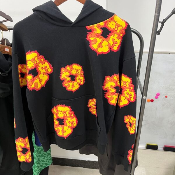 DENIM TEARS cotton wool sweatshirt hoodie couple high street trend sweatshirt Cross-border heavyweight 450g - Image 10