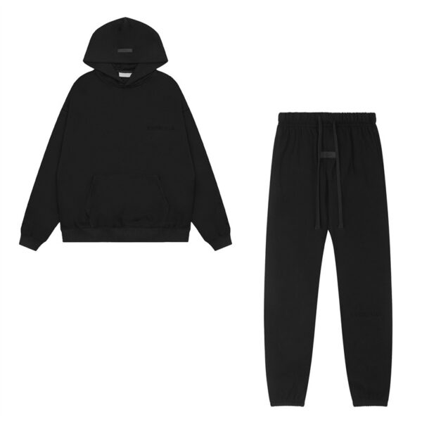 Essentials Rep Tracksuit – Unisex Streetwear Hoodie & Sweatpants Set Cream, Grey, Black - Image 16