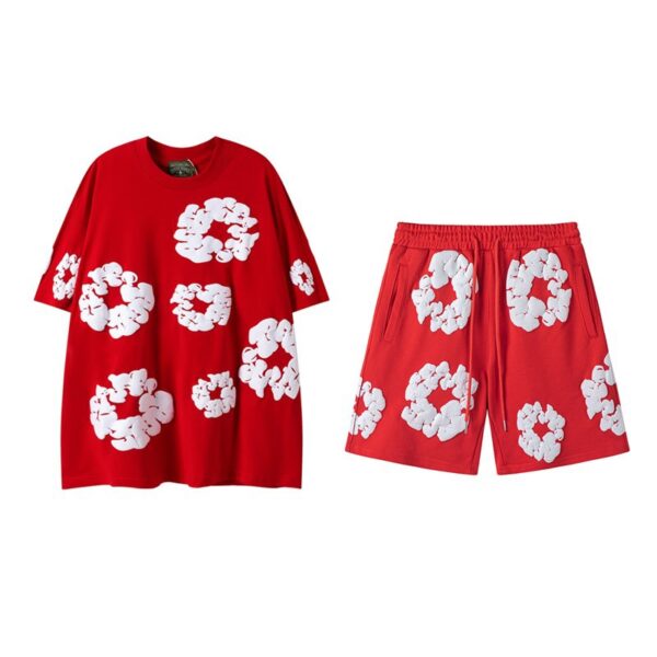 Denim Tears Rep Shorts – Unisex Graphic Cotton Wreath Streetwear Shorts - Image 23
