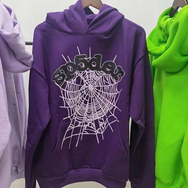 Sp5der Hoodies Heavyweight 450g Cotton Hoodie — Oversized Unisex Streetwear for All Seasons - Image 17