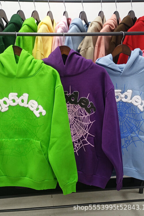 Sp5der Hoodies Heavyweight 450g Cotton Hoodie — Oversized Unisex Streetwear for All Seasons